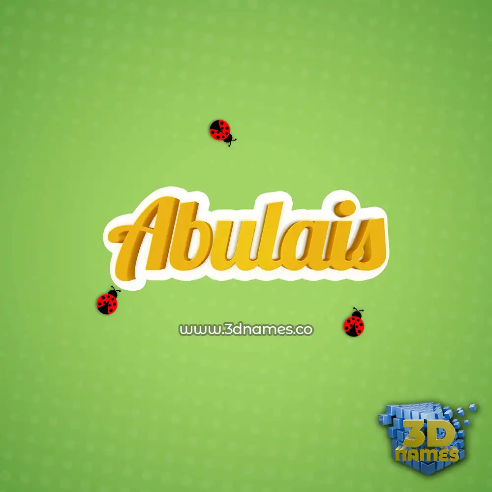 abulais in Ladybugs style - 3D name wallpaper abulais in Ladybugs style - 3D name wallpaper