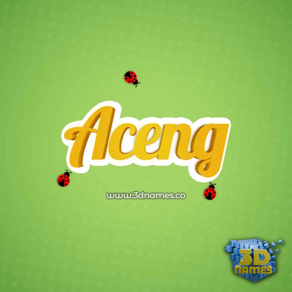 aceng in Ladybugs style - 3D name wallpaper aceng in Ladybugs style - 3D name wallpaper