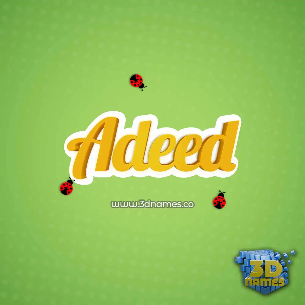 adeed in Ladybugs style - 3D name wallpaper adeed in Ladybugs style - 3D name wallpaper