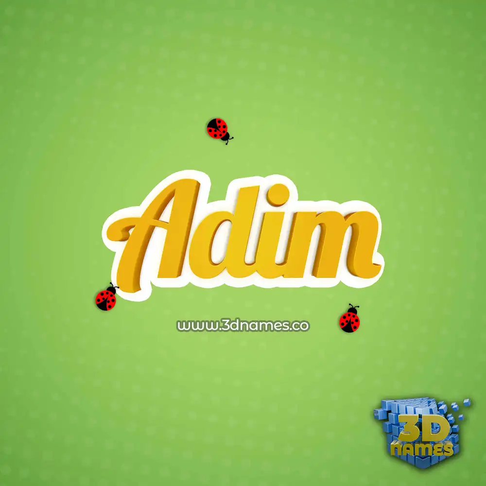 adim in Ladybugs style - 3D name wallpaper adim in Ladybugs style - 3D name wallpaper
