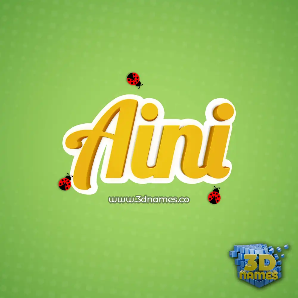 aini in Ladybugs style - 3D name wallpaper aini in Ladybugs style - 3D name wallpaper