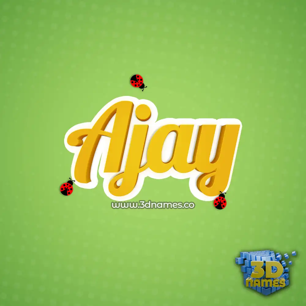 ajay in Ladybugs style - 3D name wallpaper ajay in Ladybugs style - 3D name wallpaper