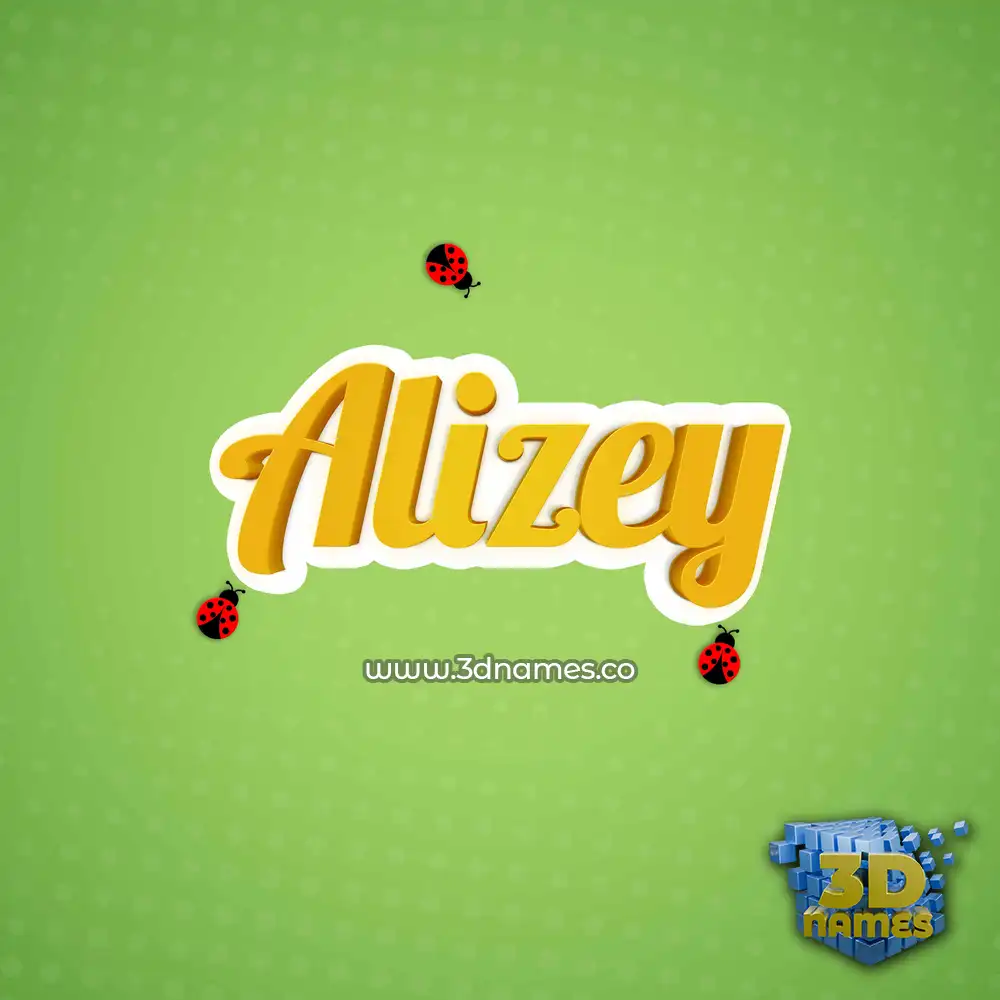 alizey in Ladybugs style - 3D name wallpaper alizey in Ladybugs style - 3D name wallpaper