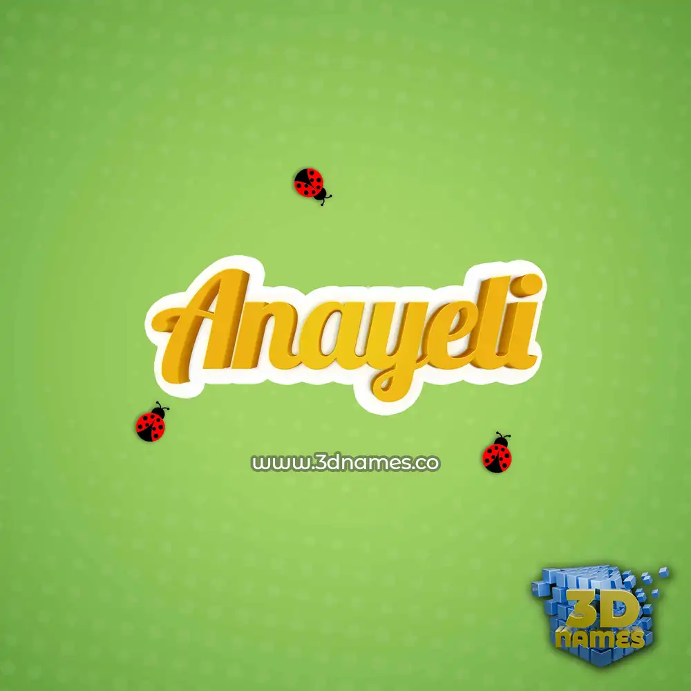 anayeli in Ladybugs style - 3D name wallpaper anayeli in Ladybugs style - 3D name wallpaper