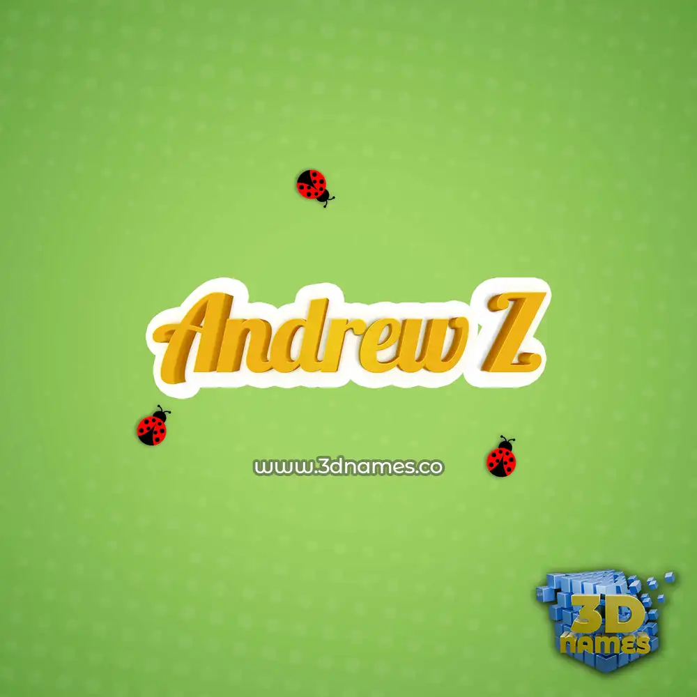 andrew z in Ladybugs style - 3D name wallpaper andrew z in Ladybugs style - 3D name wallpaper