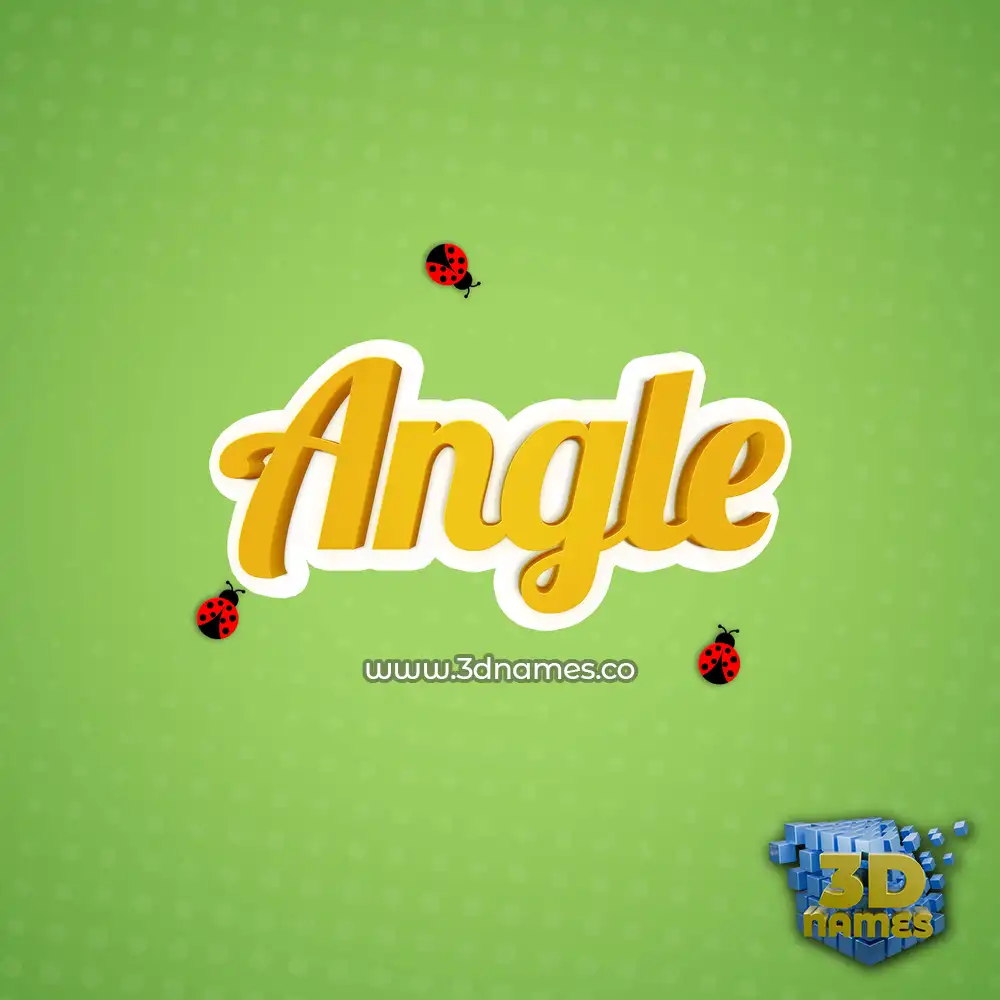angle in Ladybugs style - 3D name wallpaper