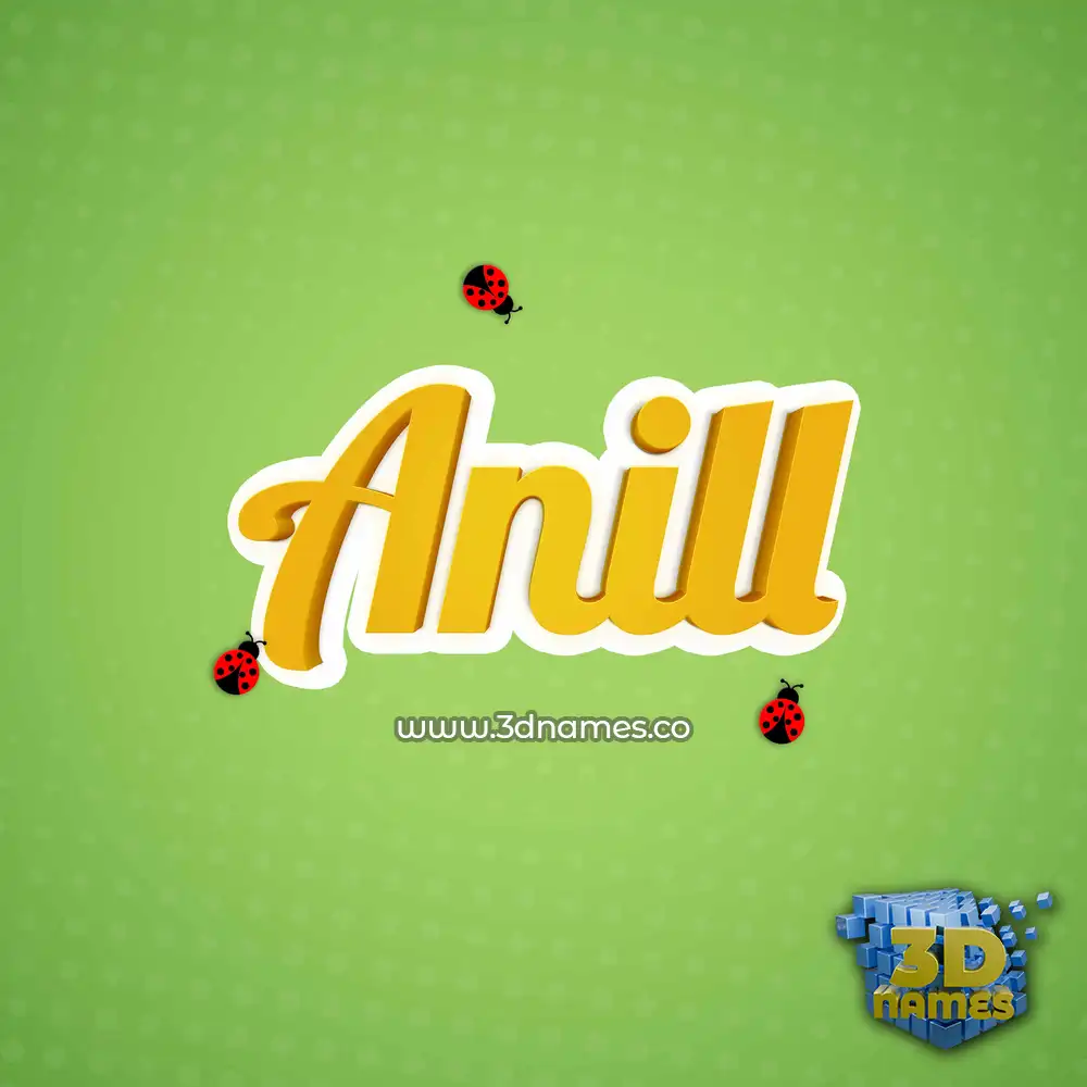 anill in Ladybugs style - 3D name wallpaper anill in Ladybugs style - 3D name wallpaper