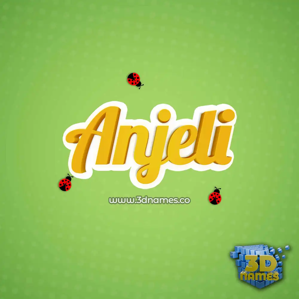 anjeli in Ladybugs style - 3D name wallpaper anjeli in Ladybugs style - 3D name wallpaper