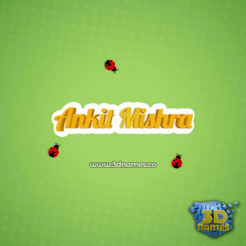 ankit mishra in Ladybugs style - 3D name wallpaper ankit mishra in Ladybugs style - 3D name wallpaper