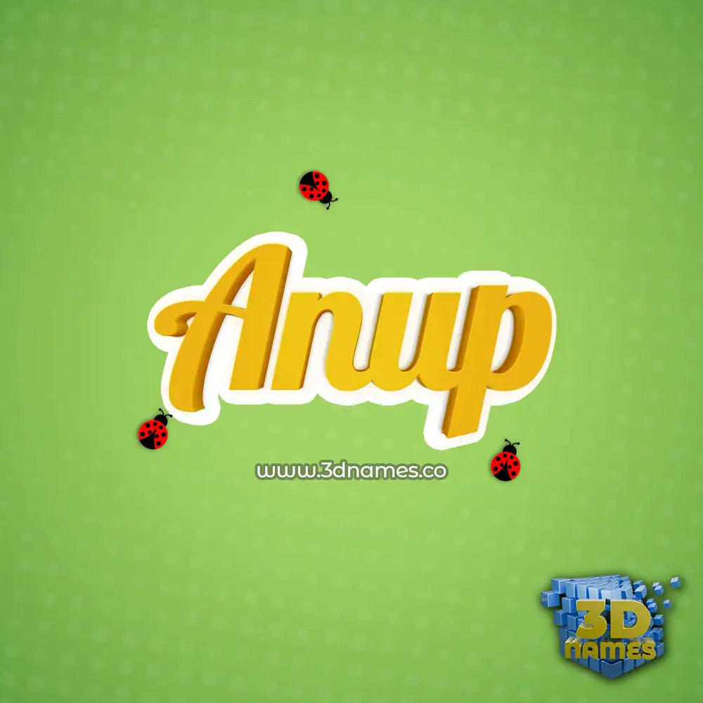 anup in Ladybugs style - 3D name wallpaper anup in Ladybugs style - 3D name wallpaper