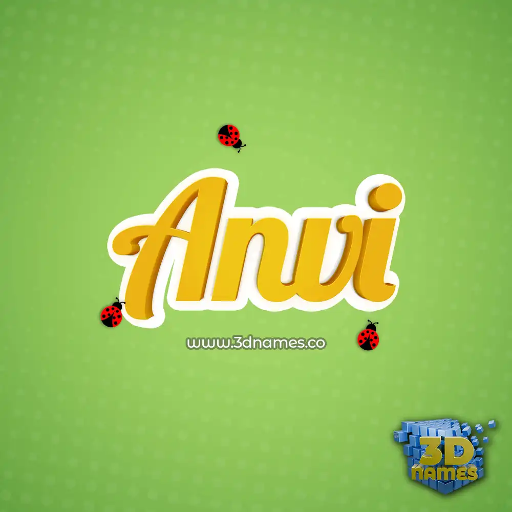 anvi in Ladybugs style - 3D name wallpaper anvi in Ladybugs style - 3D name wallpaper