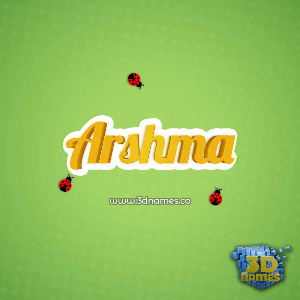arshma in Ladybugs style - 3D name wallpaper arshma in Ladybugs style - 3D name wallpaper