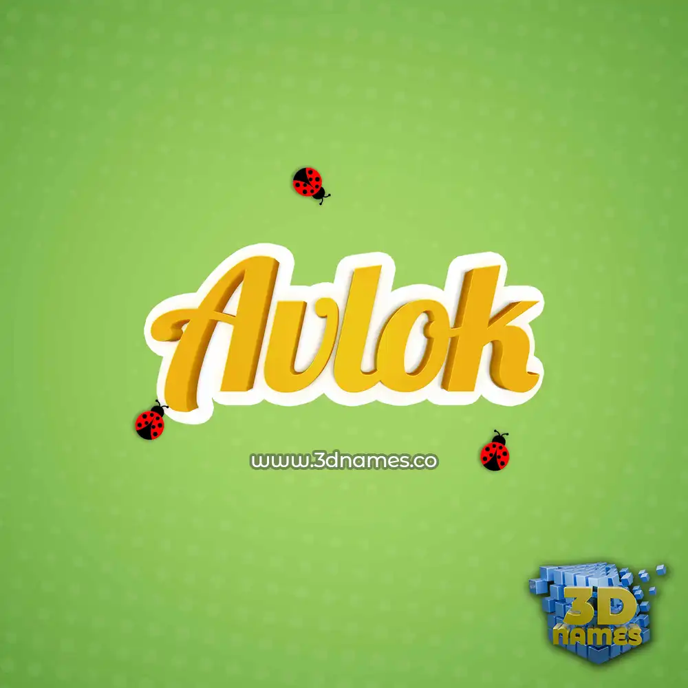 avlok in Ladybugs style - 3D name wallpaper avlok in Ladybugs style - 3D name wallpaper