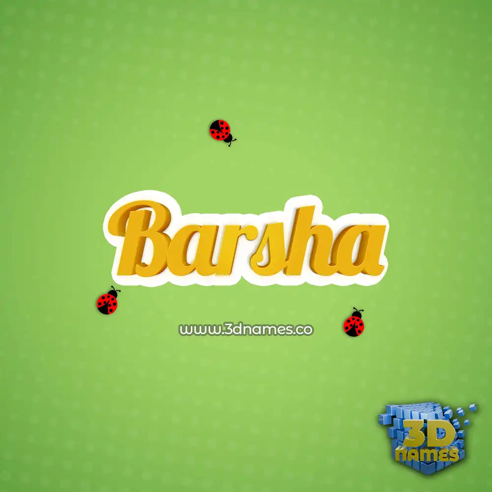 barsha in Ladybugs style - 3D name wallpaper barsha in Ladybugs style - 3D name wallpaper