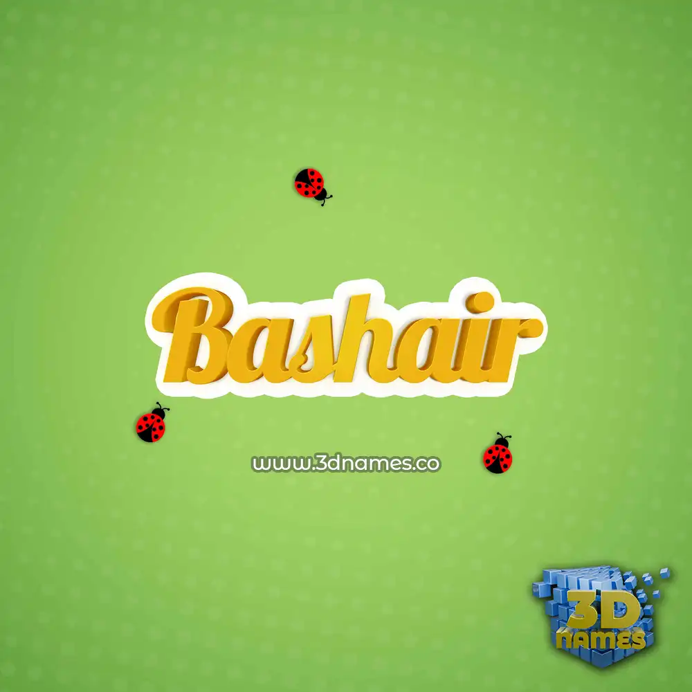 bashair in Ladybugs style - 3D name wallpaper bashair in Ladybugs style - 3D name wallpaper