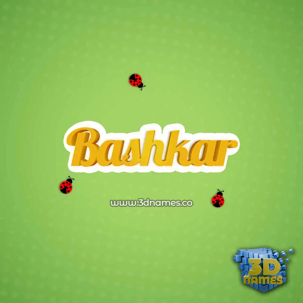 bashkar in Ladybugs style - 3D name wallpaper bashkar in Ladybugs style - 3D name wallpaper