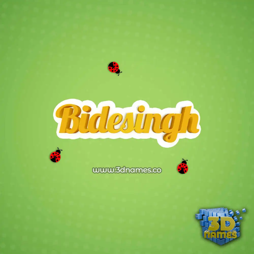 bidesingh in Ladybugs style - 3D name wallpaper bidesingh in Ladybugs style - 3D name wallpaper