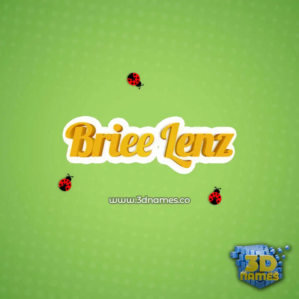 briee lenz in Ladybugs style - 3D name wallpaper briee lenz in Ladybugs style - 3D name wallpaper