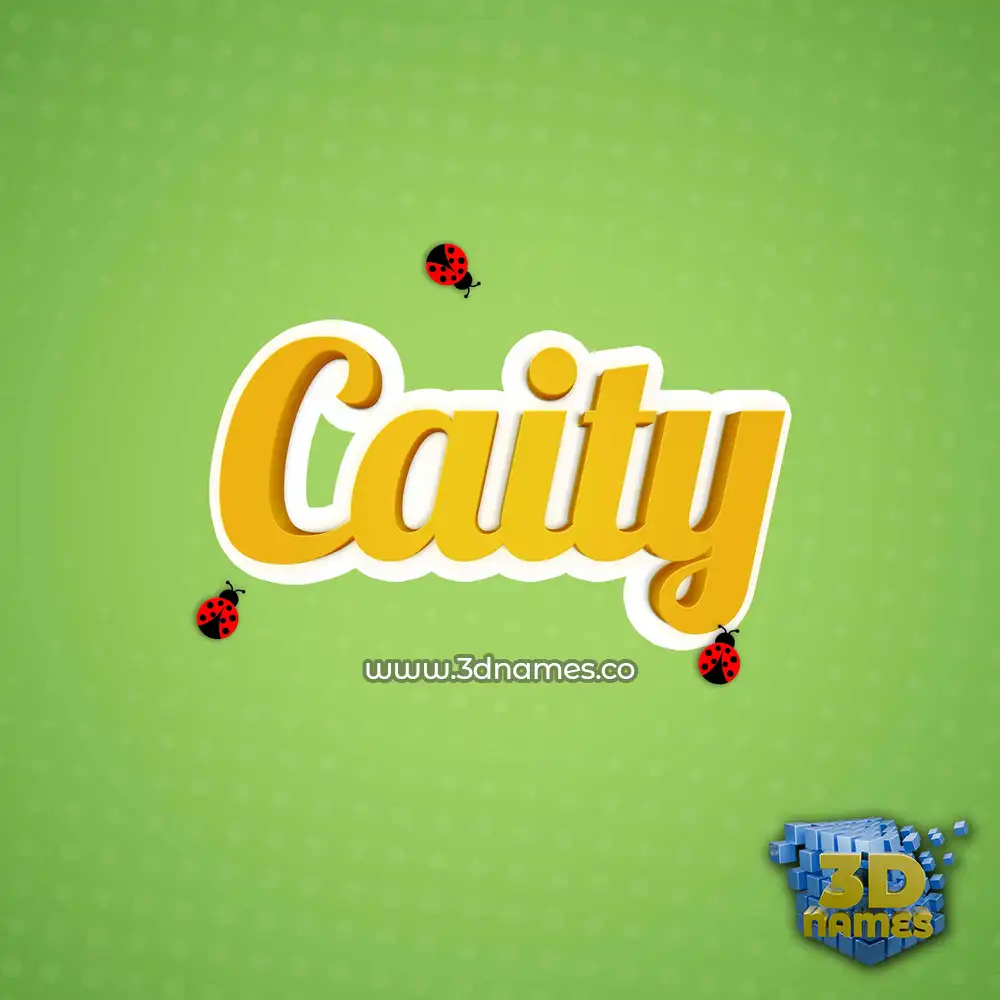 caity in Ladybugs style - 3D name wallpaper caity in Ladybugs style - 3D name wallpaper