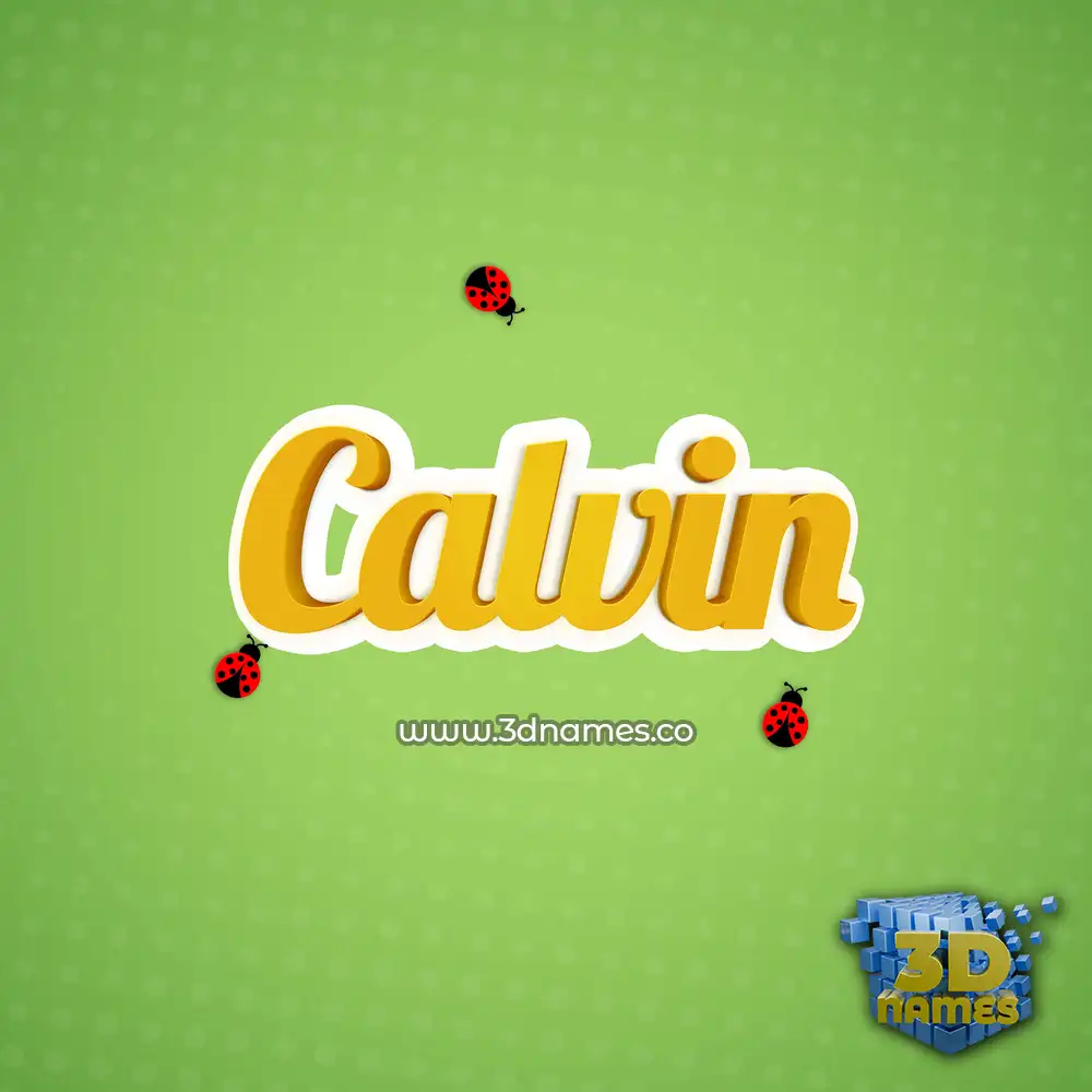 calvin in Ladybugs style - 3D name wallpaper calvin in Ladybugs style - 3D name wallpaper