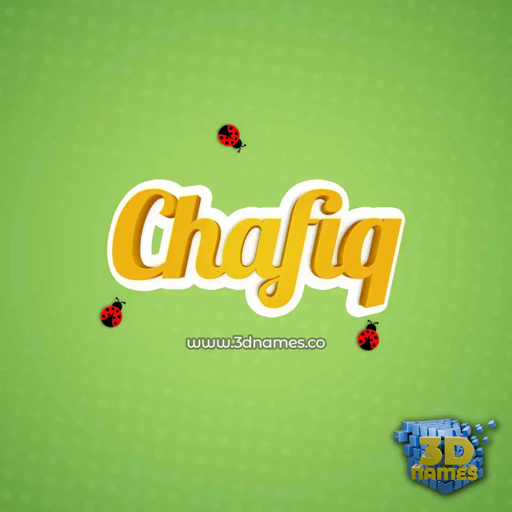 chafiq in Ladybugs style - 3D name wallpaper chafiq in Ladybugs style - 3D name wallpaper