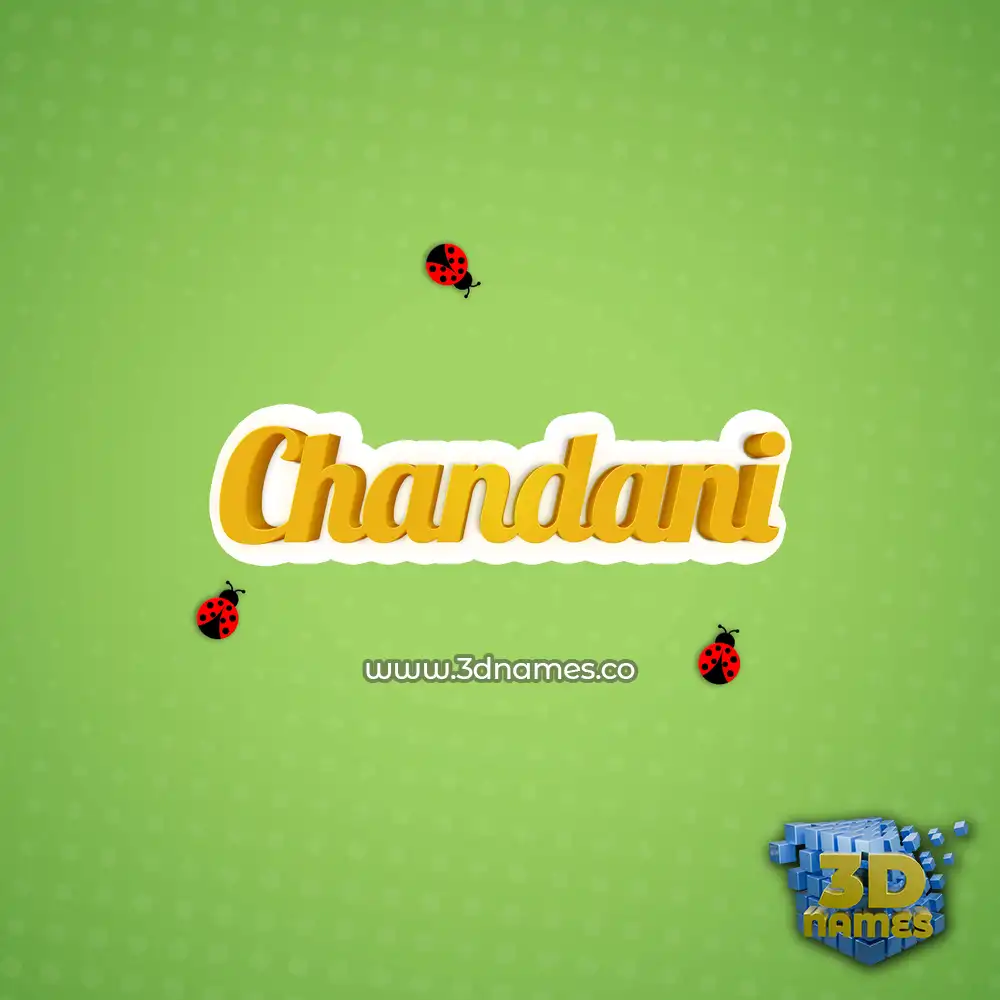 chandani in Ladybugs style - 3D name wallpaper