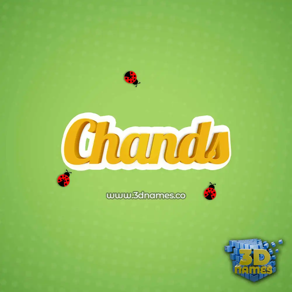 chands in Ladybugs style - 3D name wallpaper chands in Ladybugs style - 3D name wallpaper