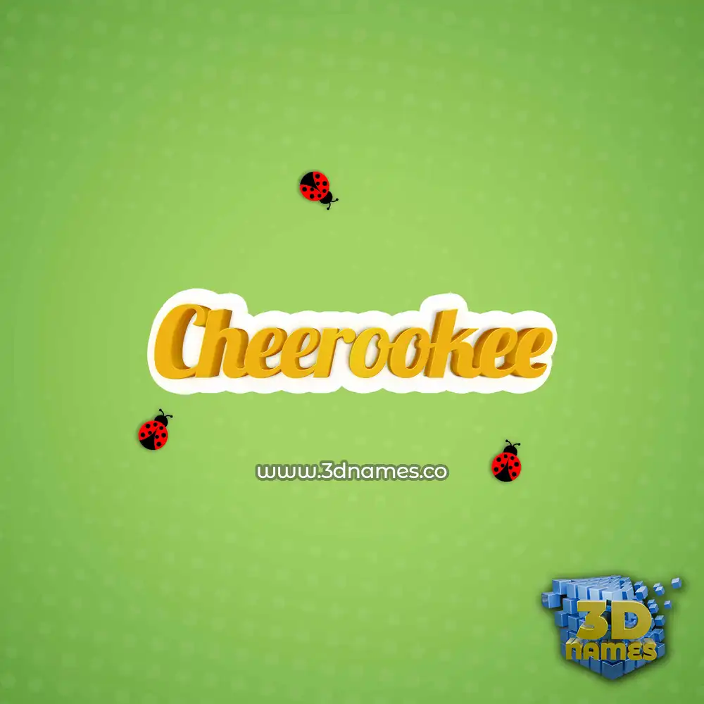 cheerookee in Ladybugs style - 3D name wallpaper cheerookee in Ladybugs style - 3D name wallpaper