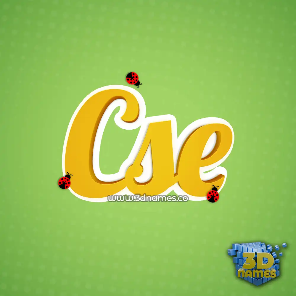 cse in Ladybugs style - 3D name wallpaper cse in Ladybugs style - 3D name wallpaper