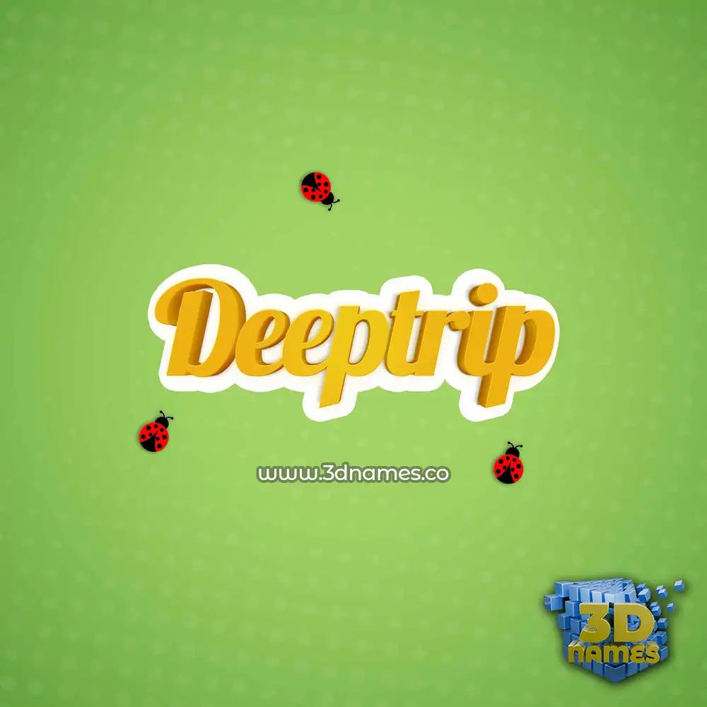 deeptrip in Ladybugs style - 3D name wallpaper
