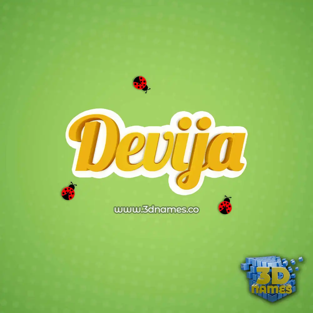 devija in Ladybugs style - 3D name wallpaper devija in Ladybugs style - 3D name wallpaper
