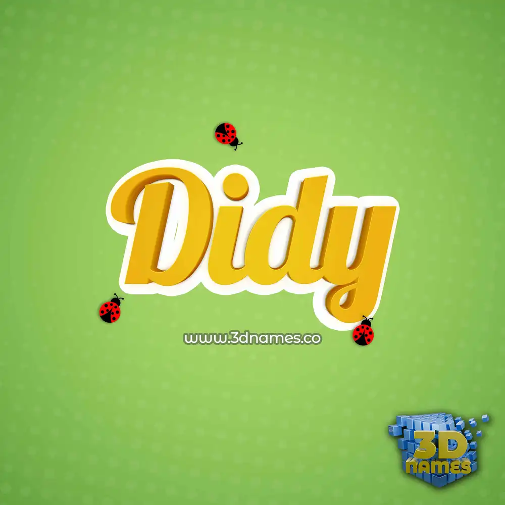 didy in Ladybugs style - 3D name wallpaper