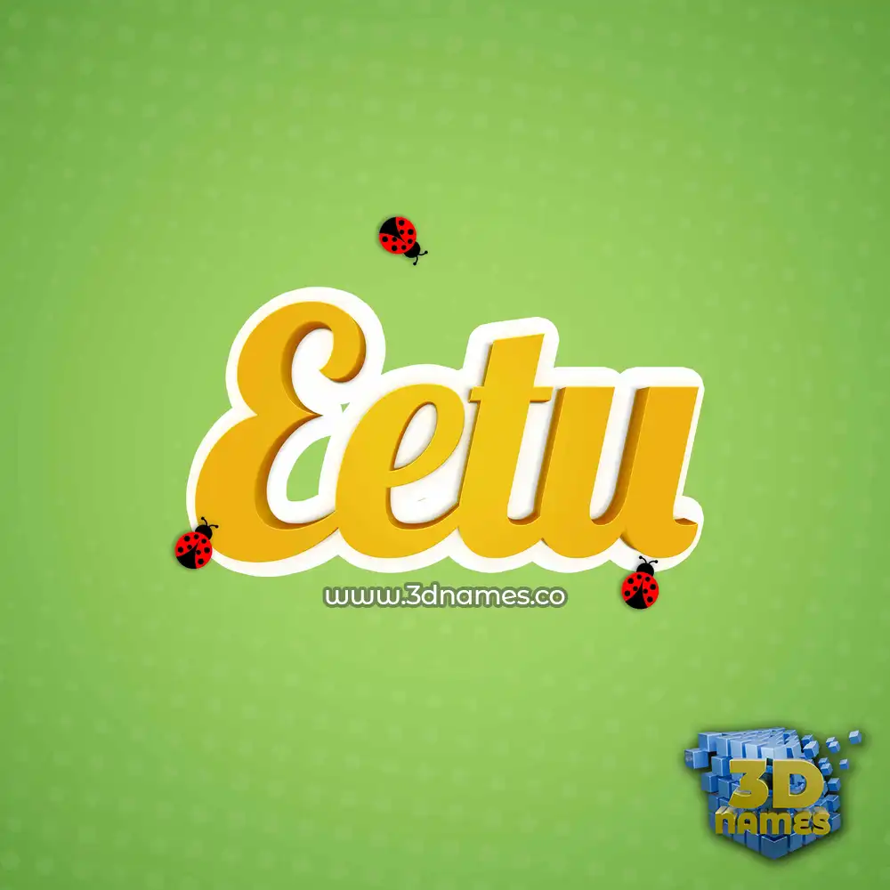 eetu in Ladybugs style - 3D name wallpaper eetu in Ladybugs style - 3D name wallpaper
