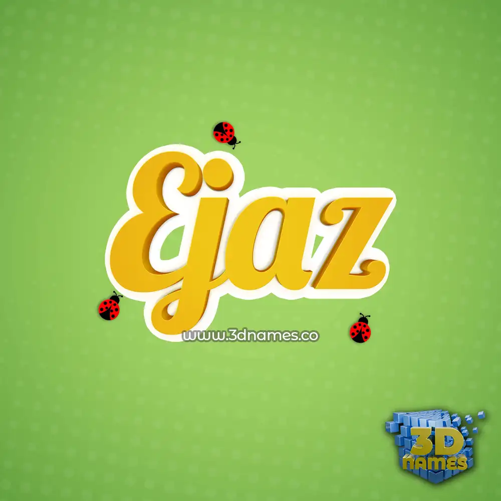 ejaz in Ladybugs style - 3D name wallpaper ejaz in Ladybugs style - 3D name wallpaper