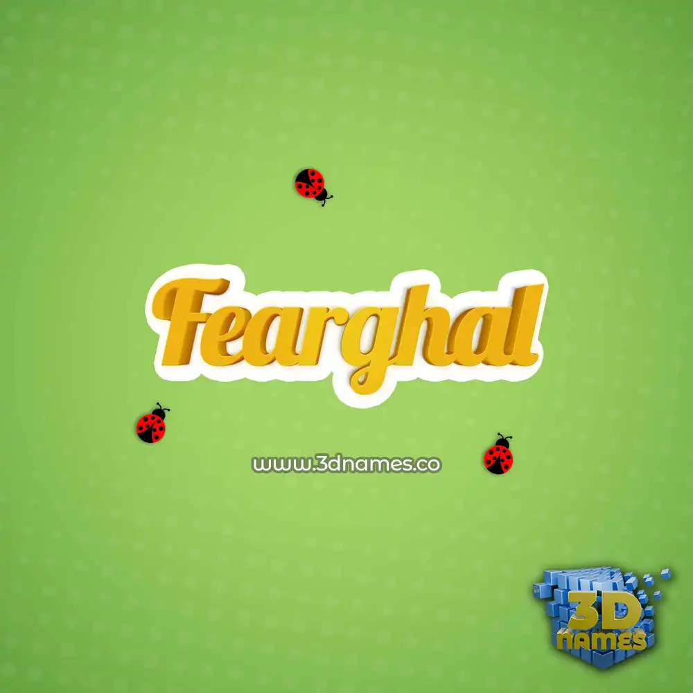 fearghal in Ladybugs style - 3D name wallpaper