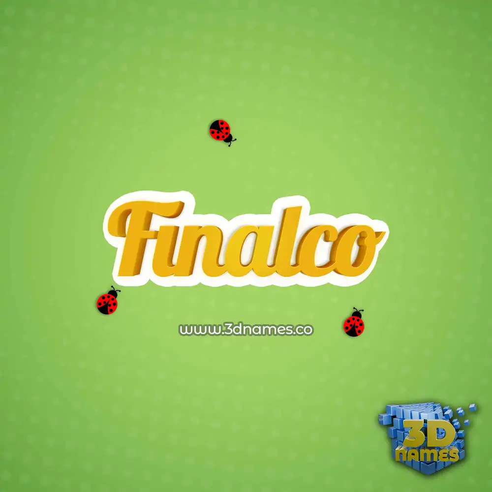 finalco in Ladybugs style - 3D name wallpaper finalco in Ladybugs style - 3D name wallpaper