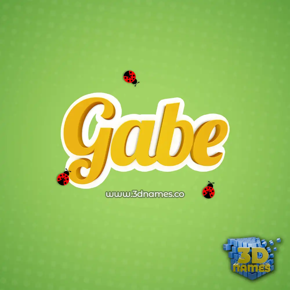 gabe in Ladybugs style - 3D name wallpaper gabe in Ladybugs style - 3D name wallpaper