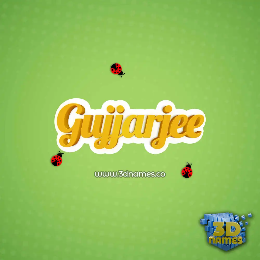 gujjarjee in Ladybugs style - 3D name wallpaper gujjarjee in Ladybugs style - 3D name wallpaper