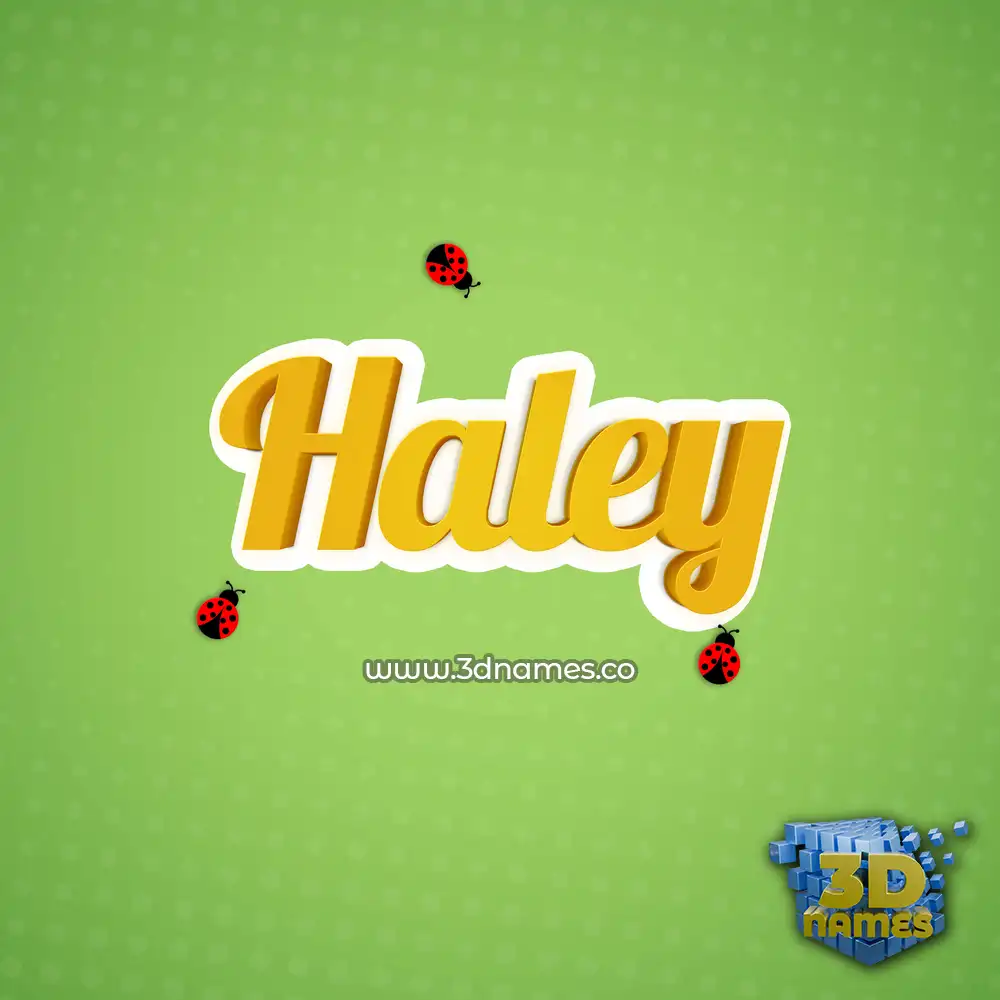 haley in Ladybugs style - 3D name wallpaper haley in Ladybugs style - 3D name wallpaper