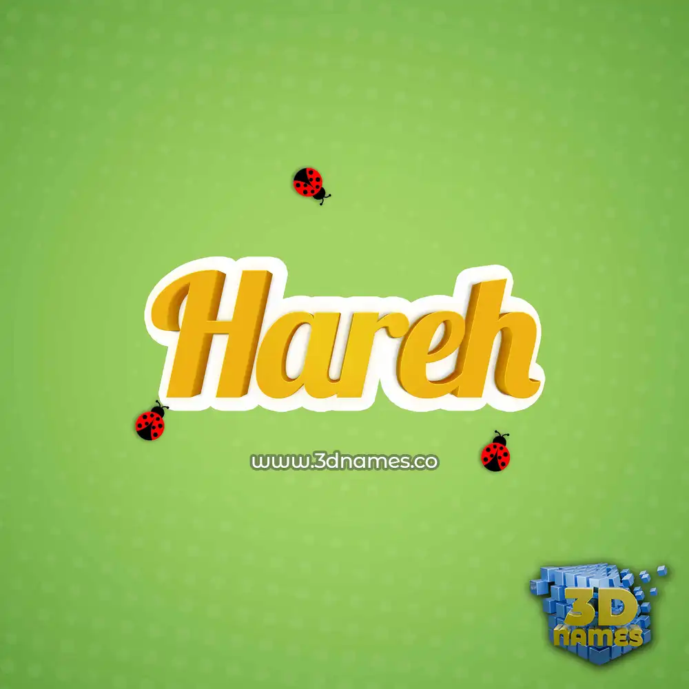 hareh in Ladybugs style - 3D name wallpaper hareh in Ladybugs style - 3D name wallpaper