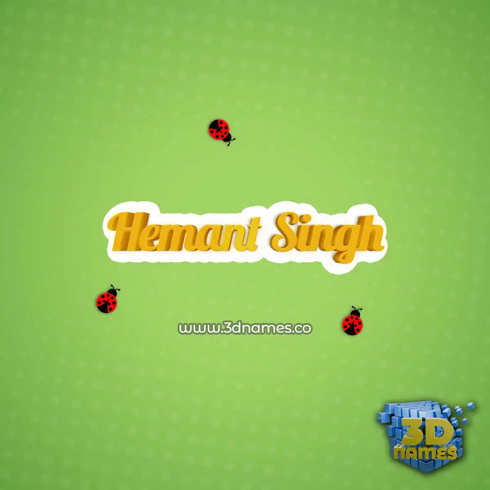 hemant singh in Ladybugs style - 3D name wallpaper hemant singh in Ladybugs style - 3D name wallpaper