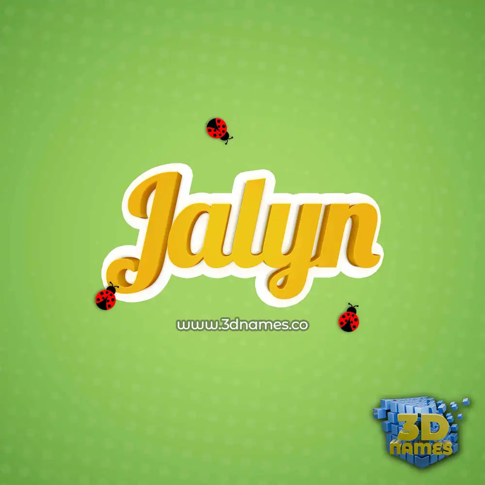 jalyn in Ladybugs style - 3D name wallpaper jalyn in Ladybugs style - 3D name wallpaper