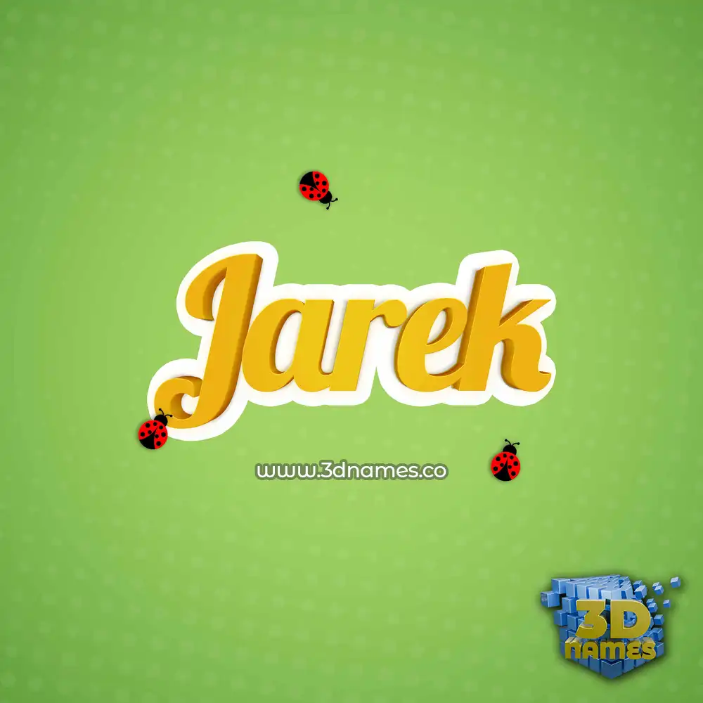 jarek in Ladybugs style - 3D name wallpaper jarek in Ladybugs style - 3D name wallpaper