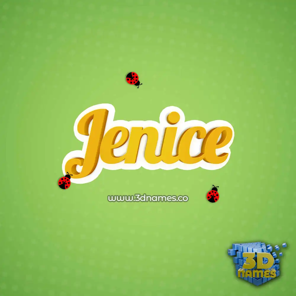 jenice in Ladybugs style - 3D name wallpaper jenice in Ladybugs style - 3D name wallpaper