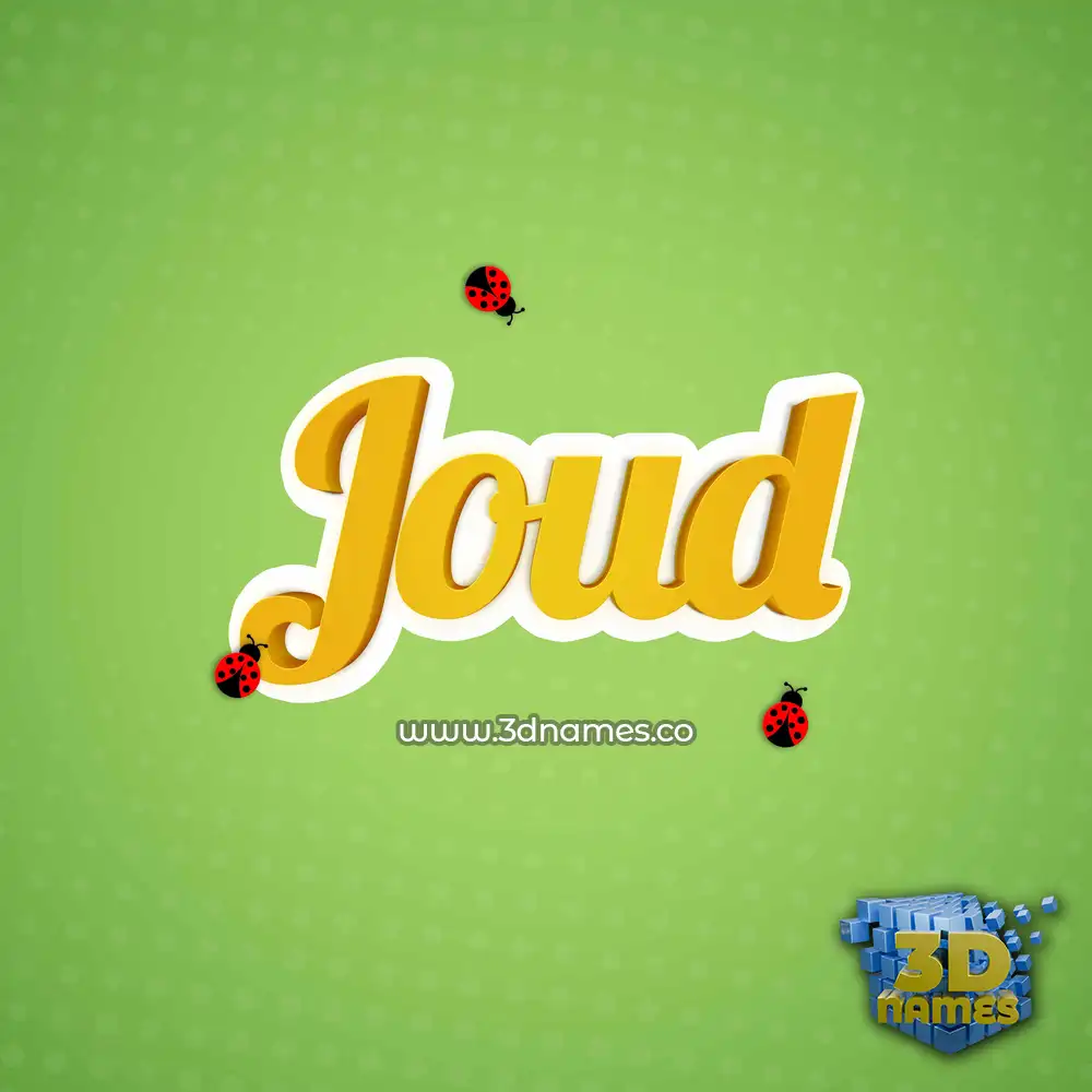 joud in Ladybugs style - 3D name wallpaper joud in Ladybugs style - 3D name wallpaper
