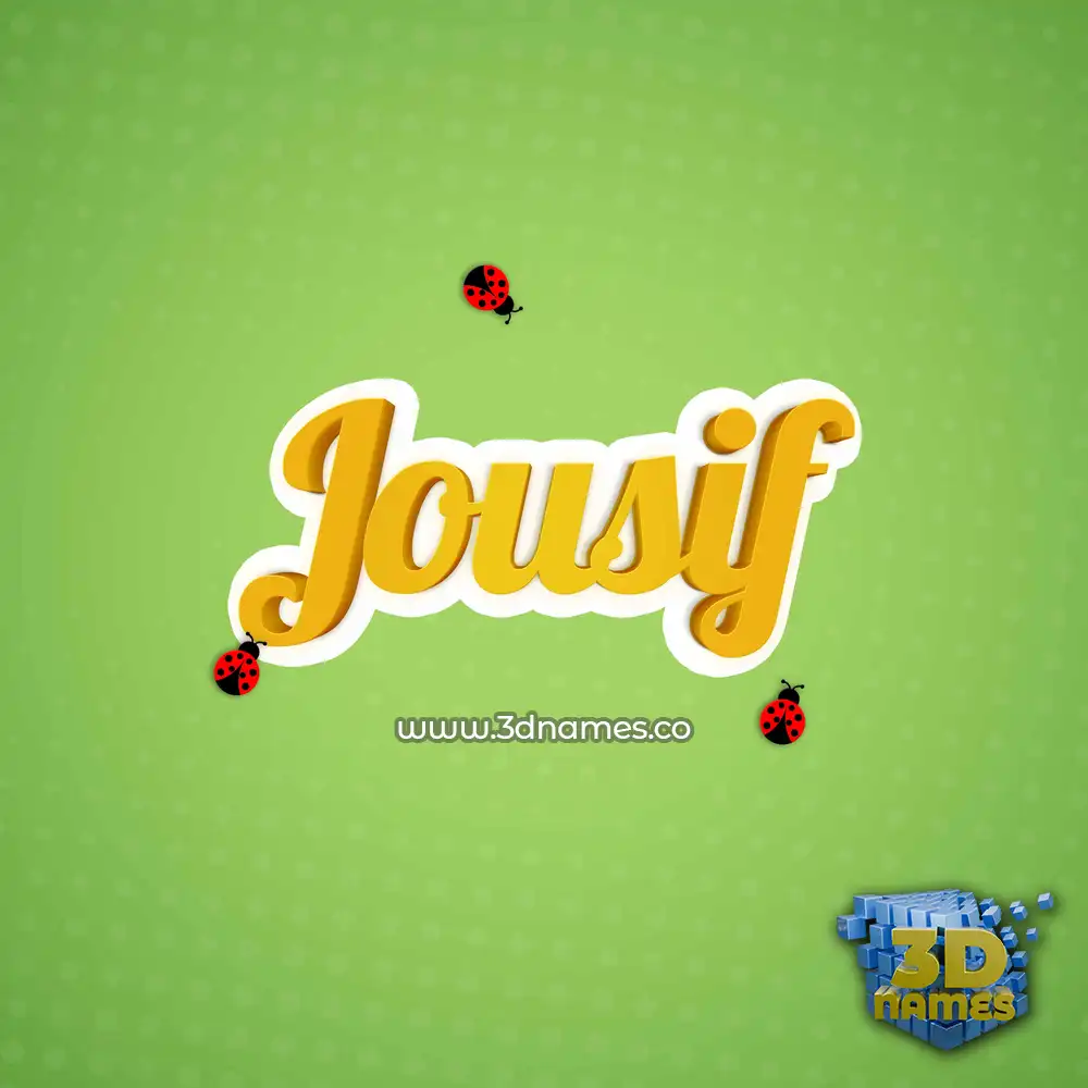 jousif in Ladybugs style - 3D name wallpaper jousif in Ladybugs style - 3D name wallpaper