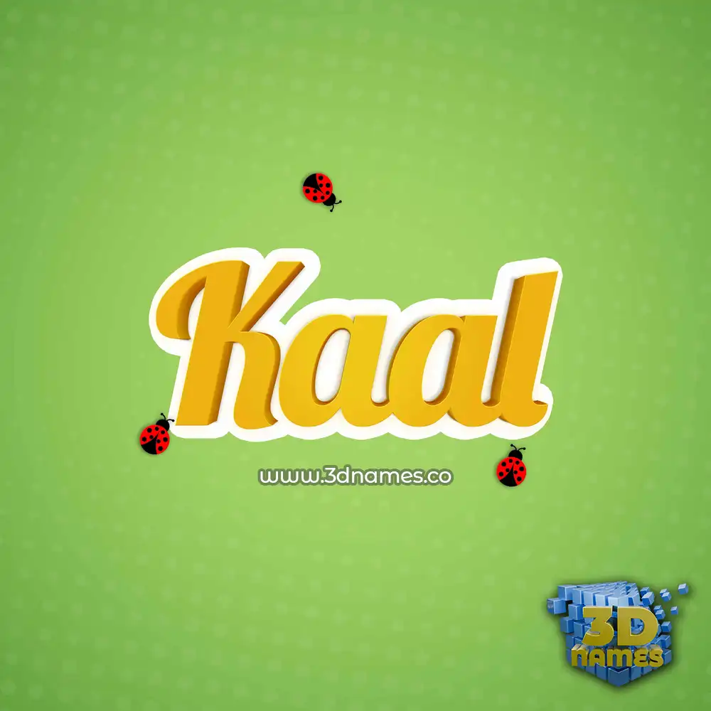 kaal in Ladybugs style - 3D name wallpaper kaal in Ladybugs style - 3D name wallpaper