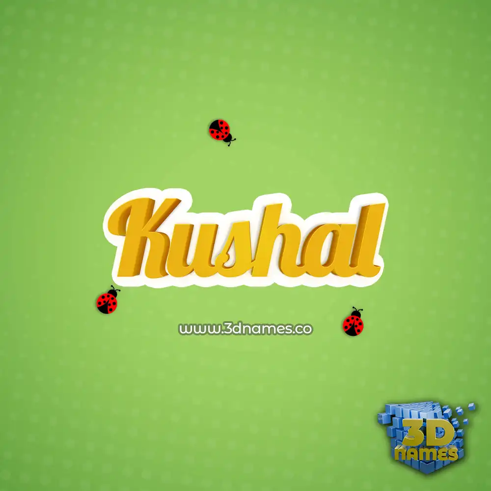 kushal in Ladybugs style - 3D name wallpaper kushal in Ladybugs style - 3D name wallpaper