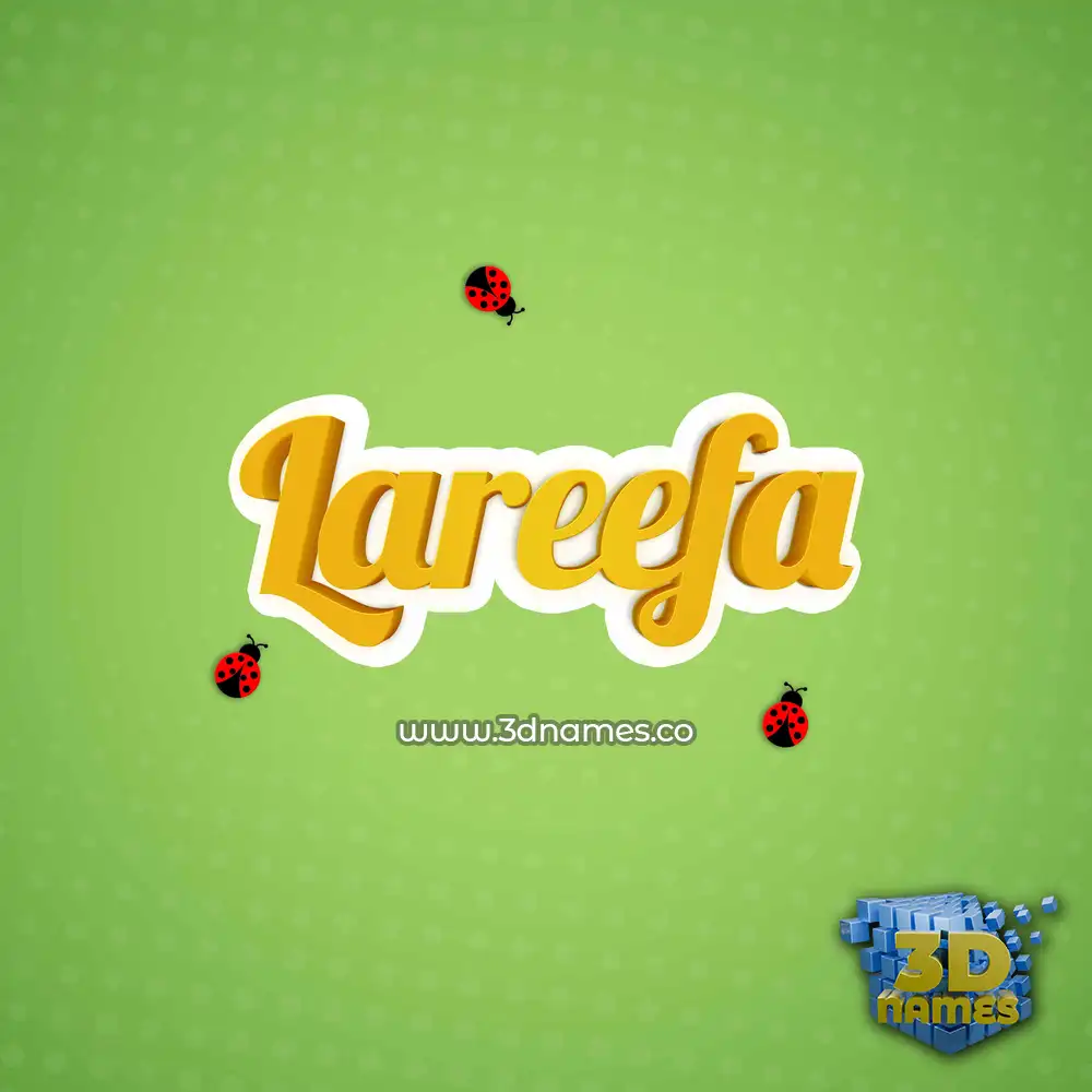 lareefa in Ladybugs style - 3D name wallpaper lareefa in Ladybugs style - 3D name wallpaper