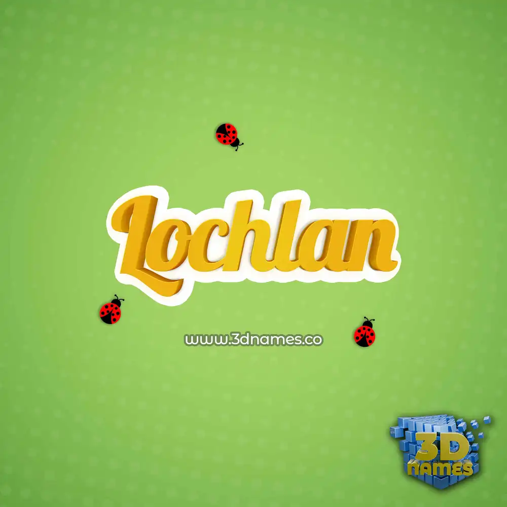 lochlan in Ladybugs style - 3D name wallpaper lochlan in Ladybugs style - 3D name wallpaper